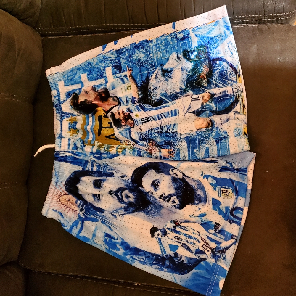 Messi  Graphic Soccer Shorts adult